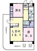 香川県高松市上天神町（賃貸マンション2LDK・3階・61.63㎡） その1