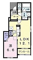 香川県高松市国分寺町新名（賃貸アパート1LDK・1階・50.07㎡） その2