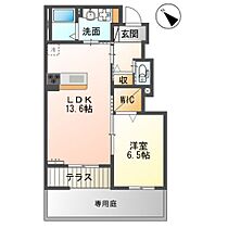 レガーメII  ｜ 香川県綾歌郡宇多津町（賃貸アパート1LDK・1階・49.49㎡） その2