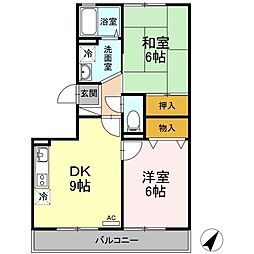 間取図画像 2DK