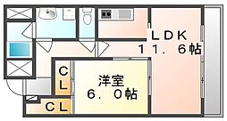 間取図画像 1LDK