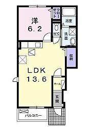 間取図画像 1LDK