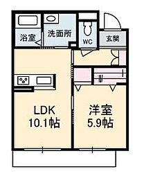 Laluce 1LDKの間取図画像