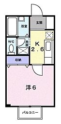 イグレック・楯B 1Kの間取図画像