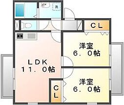 La・Aki 2LDKの間取図画像
