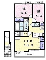 ノース・レジデンスA 2LDKの間取図画像