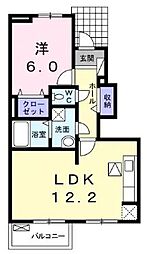 レジナス水樹 1LDKの間取図画像