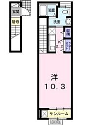 ガーデンハウスMA 1Kの間取図画像