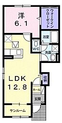 エベント2A 1LDKの間取図画像
