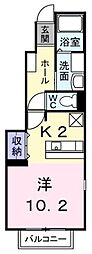 リヴァード・プレッソ1 1Kの間取図画像