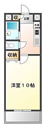 大石ビル 1Kの間取図画像
