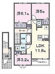 ラ・フォレスタ3 3LDKの間取図画像
