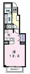 メゾン・ニューロード ワンルームの間取図画像