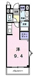 サニーサイド3883C ワンルームの間取図画像