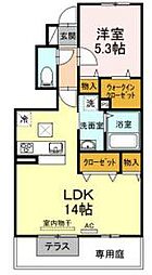 ウルスカンパーニュ 1LDKの間取図画像