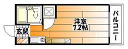 藤崎ビル2 ワンルームの間取図画像