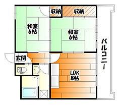 広島県広島市安佐南区祇園３丁目（賃貸マンション2LDK・2階・43.40㎡） その2