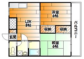 広島県広島市安佐南区祇園２丁目（賃貸マンション2LDK・3階・44.53㎡） その2