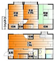 広島県広島市安佐南区祇園７丁目（賃貸テラスハウス3LDK・2階・72.90㎡） その2