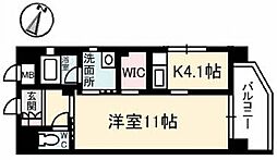 広島高速交通アストラムライン 西原駅 徒歩11分の賃貸マンション 5階1Kの間取り