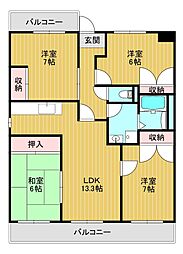 ボノエール・メゾン光善寺 4LDKの間取図画像