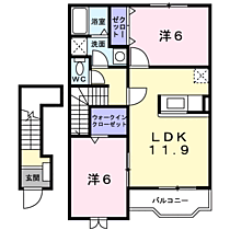 ルピナス  ｜ 京都府綾部市上延町沢（賃貸アパート2LDK・2階・58.80㎡） その2