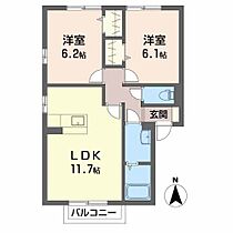 Ｓｅｊｏｕｒ Ｄａｉｗａ Ｎ  ｜ 京都府舞鶴市田中町（賃貸アパート2LDK・2階・53.59㎡） その2