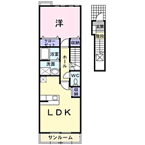 ジェントリー ハウスII  ｜ 兵庫県豊岡市中陰（賃貸アパート1LDK・2階・46.28㎡） その2