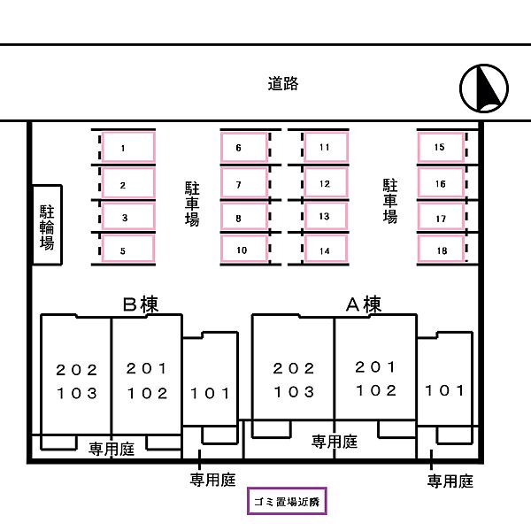 フレイム　Ｂ ｜京都府舞鶴市田中町(賃貸アパート2DK・2階・51.67㎡)の写真 その25