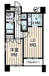 東京メトロ東西線 落合駅 徒歩3分の賃貸マンション 7階1LDKの間取り