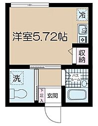 西武新宿線 上井草駅 徒歩1分の賃貸マンション 1階1Kの間取り