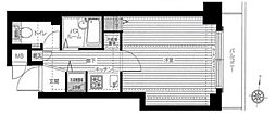東京メトロ丸ノ内線 荻窪駅 徒歩9分の賃貸マンション 5階1Kの間取り