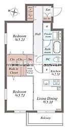 間取図画像 2LDK