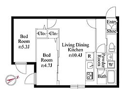 間取図画像 2LDK