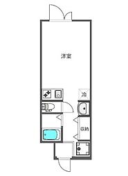 DECORBLOCCO高円寺北 ワンルームの間取図画像