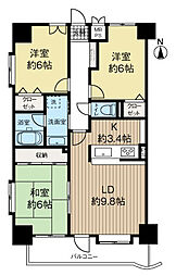グラン・ドムール中野 3LDKの間取図画像