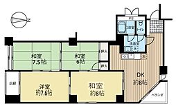 仙台リバーサイドプラザ 4DKの間取図画像