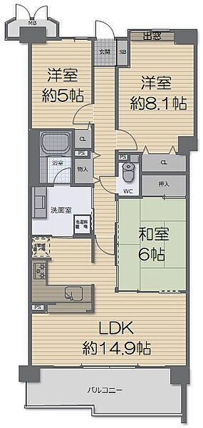 間取りを拡大表示