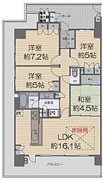 垂水アーバンコンフォートリアヒルズ 4LDKの間取図画像