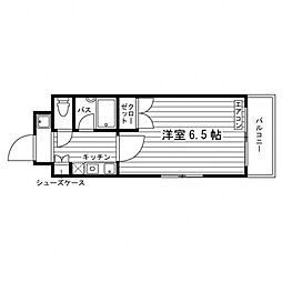 ダイヤハイツ中野 1Kの間取図画像