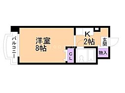 メゾン・ド・ノール ワンルームの間取図画像