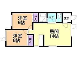 間取図画像 2LDK