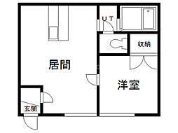 間取図画像 1LDK