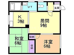 間取図画像 2LDK