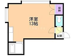 アネスト ワンルームの間取図画像