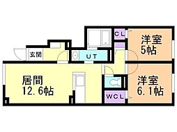 間取図画像 2LDK