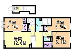 ティエラII 2階/-