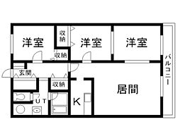間取図画像 3LDK