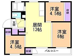 間取図画像 3LDK