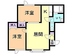 チェリー6・7 2LDKの間取図画像